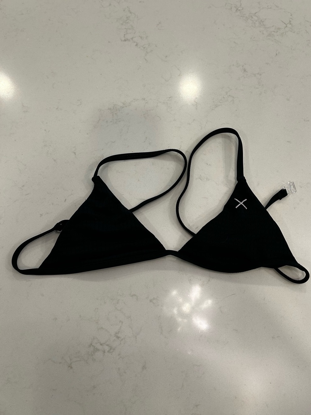 Boutine LA Pores Stride Manhattan Black Triangle Bikini Top